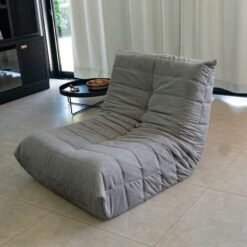 Poltrona Togo (Expansível)  Bouclé Cinza Grafite 10 - PLUFF SOFÁ NA CAIXA