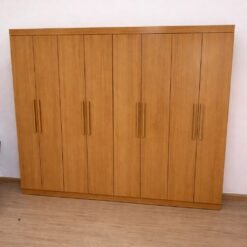 Guarda-Roupa 8 Portas Andara Soft 2,36 m Amêndoa Clean - LOPAS