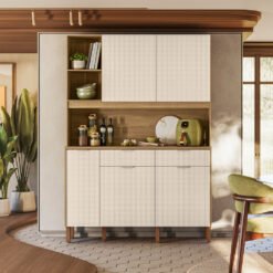 Kit Cozinha Flora 1,447 m Freijó/Soft - KIT'S PARANÁ