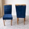 Kit 2 Cadeiras Las Vegas Veludo Azul 24 - OURO DECOR
