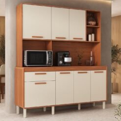 Kit Cozinha Dunas 1,80 m Cinamomo/Off White - ITATIAIA