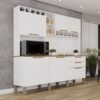 Kit Cozinha New Topázio 1,65 m Branco - SALLÊTO