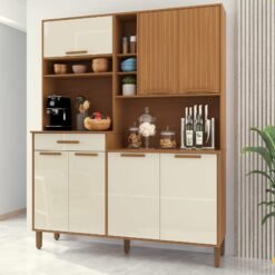 Kit Cozinha Braga 1,60 m Freijó/Off White – INDÉKES