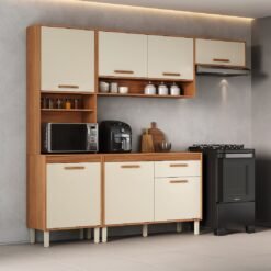 Cozinha Completa (4 Peças) Canela Cinamomo/Off White - ITATIAIA