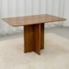 Mesa Salinas 160 (Tampo Londres s/ vidro) Cinamomo - CEL MÓVEIS