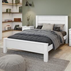Cama Casal Athenas Branco - LOPAS