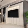 Painel até 75" Lumi 2,19 m Off White - EDN MÓVEIS