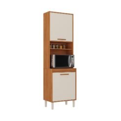 Paneleiro 2 Portas Forno Canela 0,62 m Cinamomo/Off White - ITATIAIA