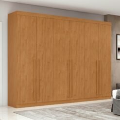 Guarda-Roupa 6 Portas Bertha Amêndoa Clean – LOPAS