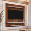 Painel ate 60" Leme Naturalle Ripado/Off White - BECHARA