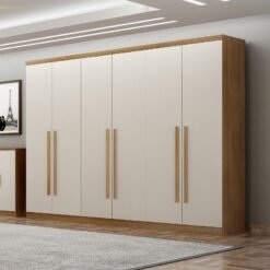 Guarda-Roupa 6 Portas Royal 2,38 m Cumaru/Fendi - NOVO HORIZONTE