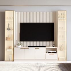 Home Tucumã Plus/Bancada 1.8 (Cascata) + Duas Torres Modular 2.2 Off White – JB BECHARA (ESPECIAL)