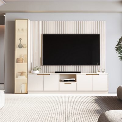 Home Tucumã Plus/Bancada 2.3 (Cascata) + Torre Modular 2.2 Off White – JB BECHARA (ESPECIAL)