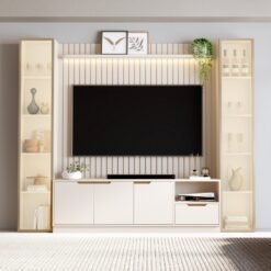 Home Tucumã Slim/Bancada 1.8 + Duas Torres Modular 2.2 Off White – JB BECHARA (ESPECIAL)