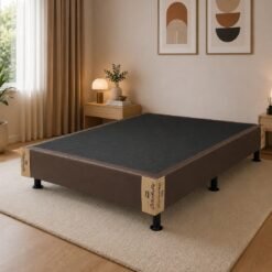 Base Box Casal Simples Corino Marrom – ORTOBELLO