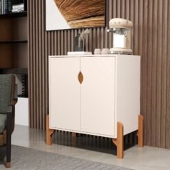 Buffet 2 Portas Perseu Off White/Cedro - SAL MOVELARIA