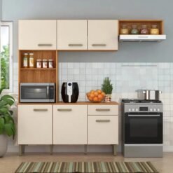 Cozinha Completa Emilly Cinamomo/Off White - FELLICCI